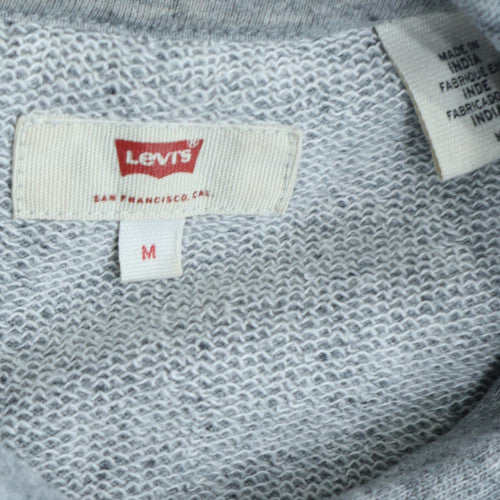 Levi's Women's Grey Pullover Hoodie Medium Cotton Blend Logo