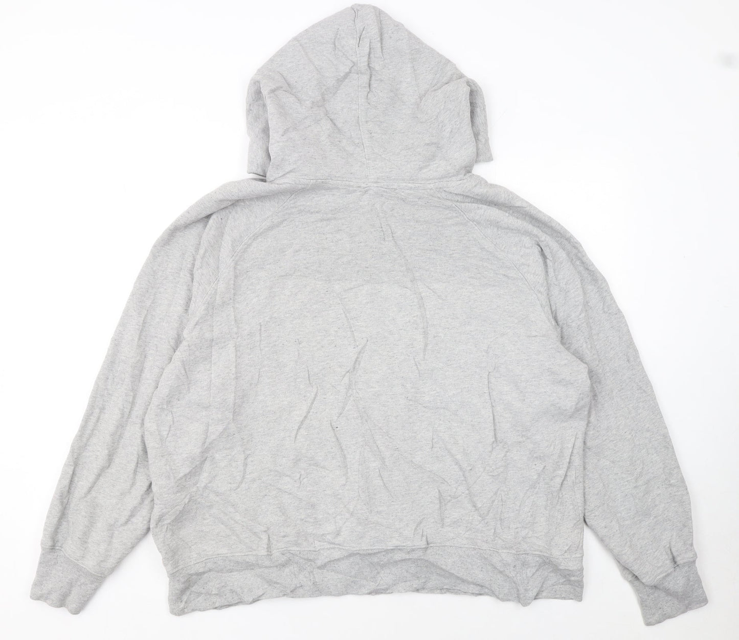 Levi's Womens Grey Pullover Hoodie XL Logo Print Cotton Blend