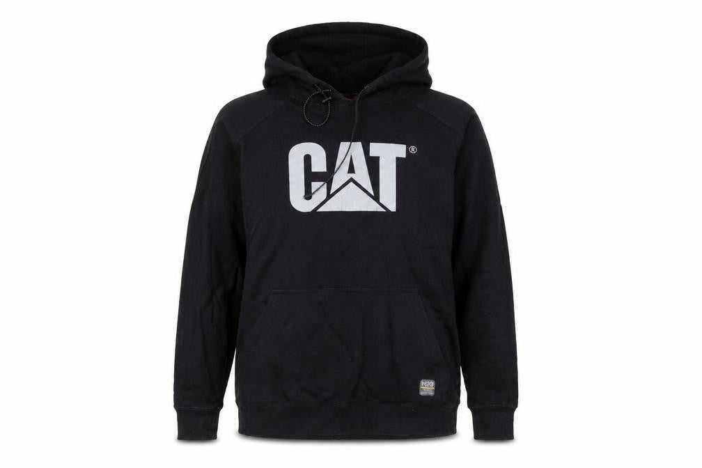 CAT Caterpillar Womens Black L Pullover Hoodie Sweatshirt