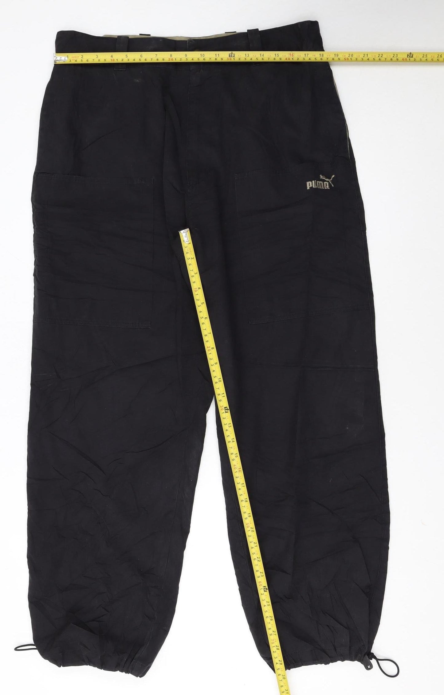 Puma Men's Black XL Track Pants Lightweight Woven Activewear Trousers