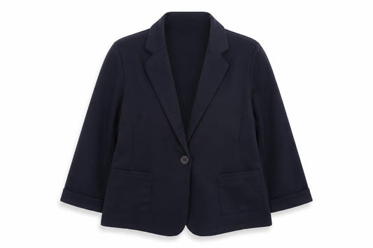 New Look Women's Blue Size 14 Regular Fit Blazer Jacket