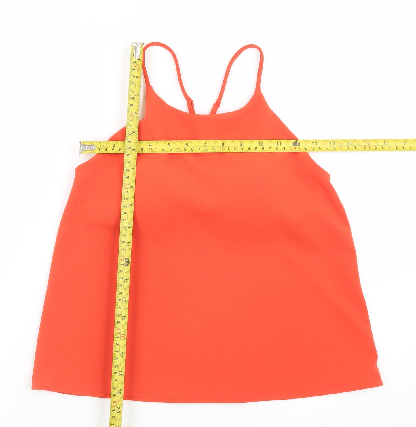 Uniqlo Womens Orange Camisole Tank Top M Lightweight Stretch