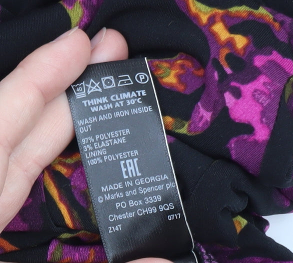 Marks and Spencer Women’s Multicoloured Wrap Dress Size 18