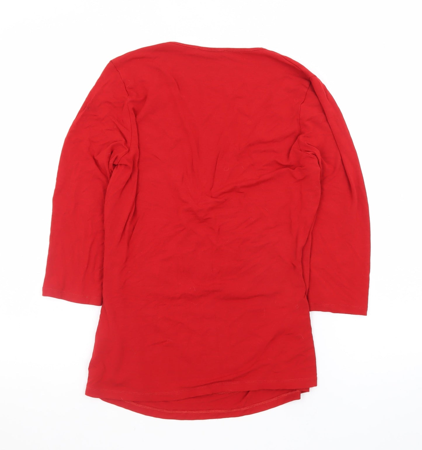 Marks and Spencer Women’s Red Wrap Jersey Blouse UK 14
