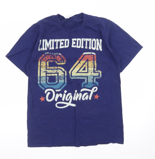 Fan Favorite Men's Blue 'Limited Edition 64 Original' Graphic T-Shirt M