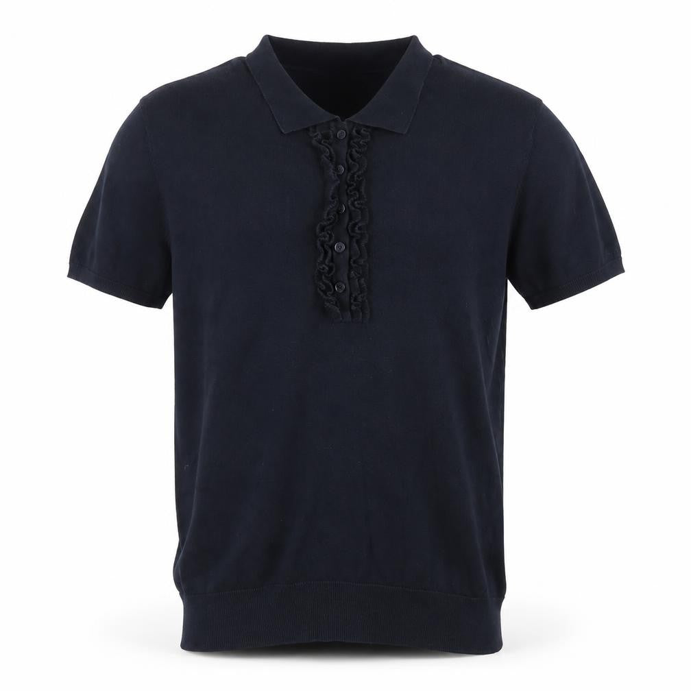 GANT Men's Black XL Cotton Blend Short Sleeve Polo Shirt