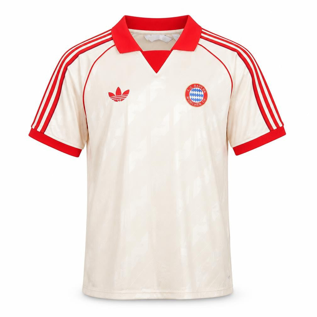 Adidas Men’s Beige Bayern Munich 2XL Football Polo Shirt