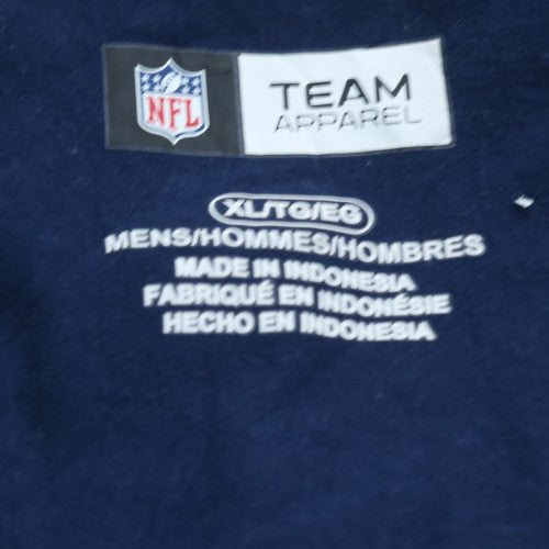 NFL Team Apparel Men’s Blue 1/4 Zip Sweatshirt XL Sports Top