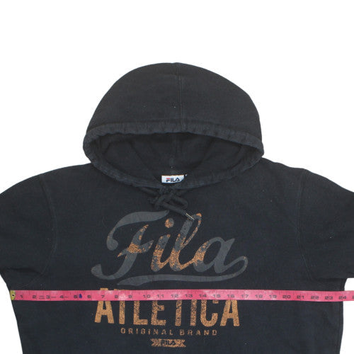 Fila Men's Black Pullover Hoodie XL Sports Graphic Fleece