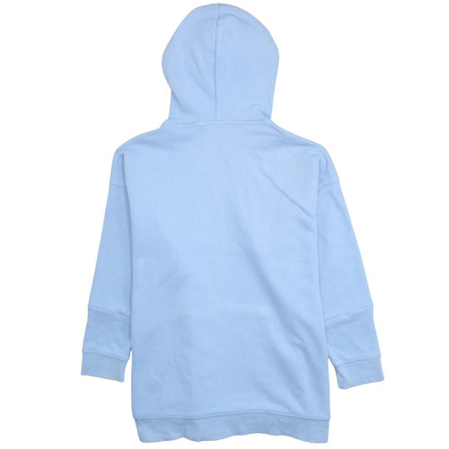 Adidas Women Blue Pullover Hoodie 2XL Hooded Sweatshirt