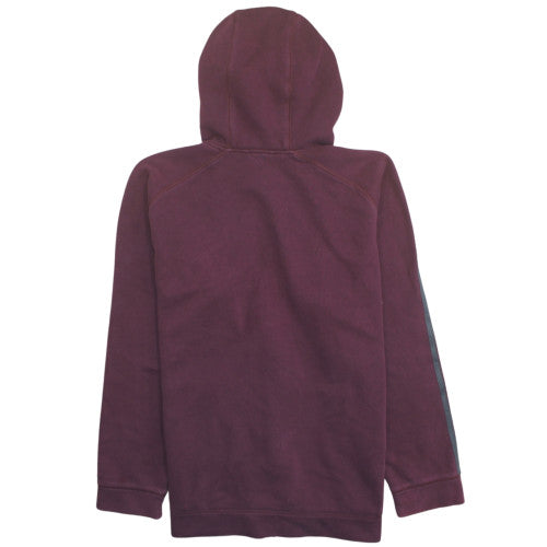 Adidas Men’s Purple Full Zip Hoodie L Sports Fleece Sweatshirt