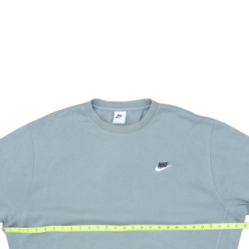 Nike Men's Grey XL Crew Neck Fleece Pullover Sweatshirt