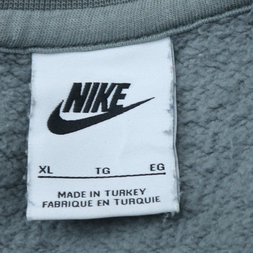 Nike Men's Grey XL Crew Neck Fleece Pullover Sweatshirt