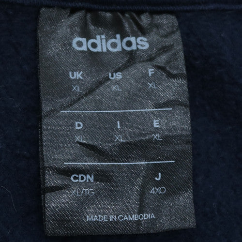 Adidas Men's Blue XL Pullover Sweatshirt Crew Neck Fleece