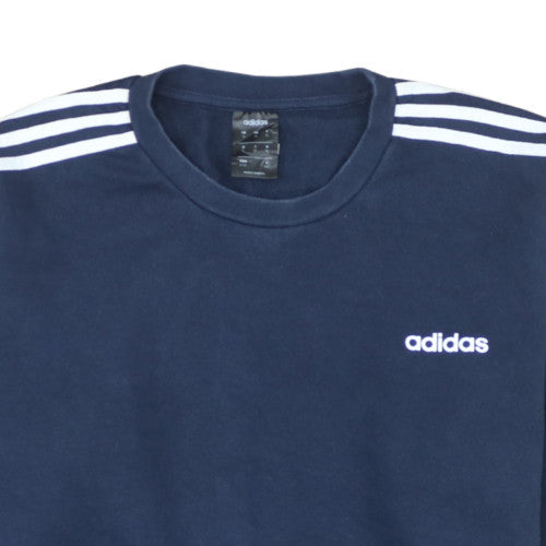 Adidas Men's Blue XL Pullover Sweatshirt Crew Neck Fleece