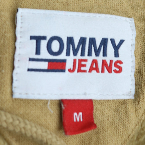 Tommy Jeans Men's Beige Pullover Hoodie Size M Cotton Casual