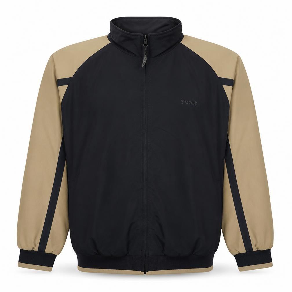 Scott Original Men's Navy Beige XL Full Zip Lightweight Jacket