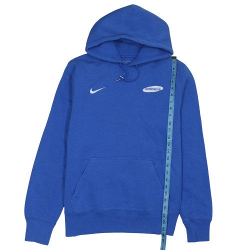 Nike Men Blue Pullover Hoodie L Sports Samsung Logo