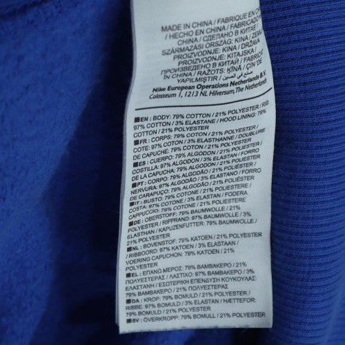 Nike Men Blue Pullover Hoodie L Sports Samsung Logo