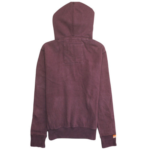 Superdry Men's Brown Small Pullover Hoodie with Logo Print