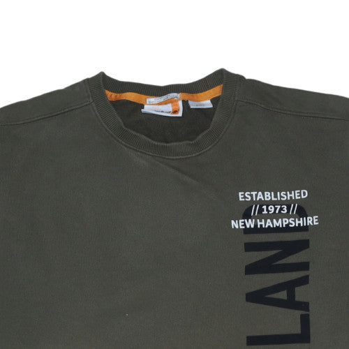 Timberland Men Green XL Pullover Crew Neck Sweatshirt