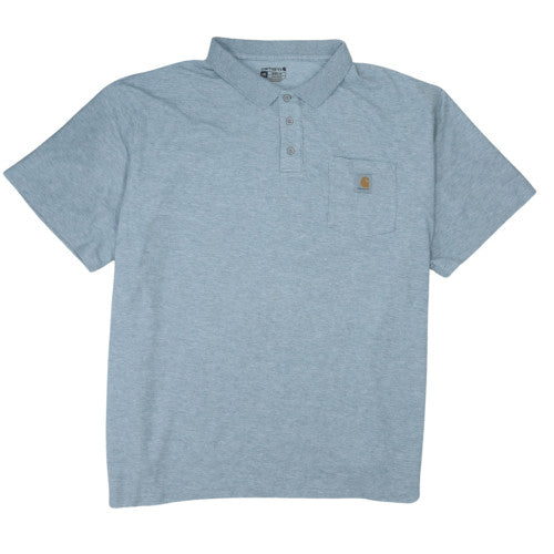 Carhartt Men's Grey 4XL Loose Fit Polo Shirt