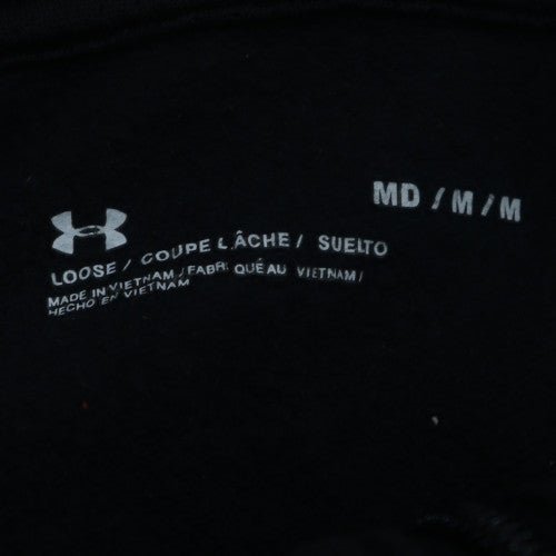 Under Armour Men's Black Full Zip Hoodie Size M Loose Fit