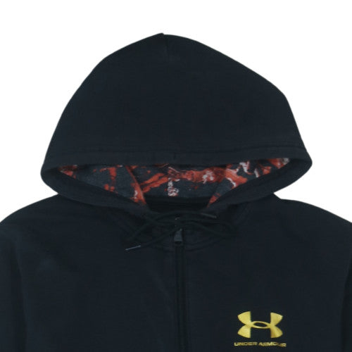 Under Armour Men's Black Full Zip Hoodie Size M Loose Fit