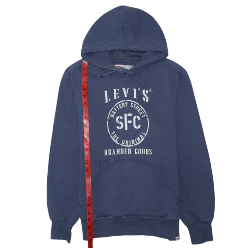 Levi's Men's Blue Pullover Logo Hoodie Size S Classic Fit
