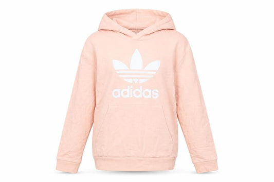 Adidas Girls Pink Pullover Hoodie 13-14 Years Logo Lightweight Sweatshirt