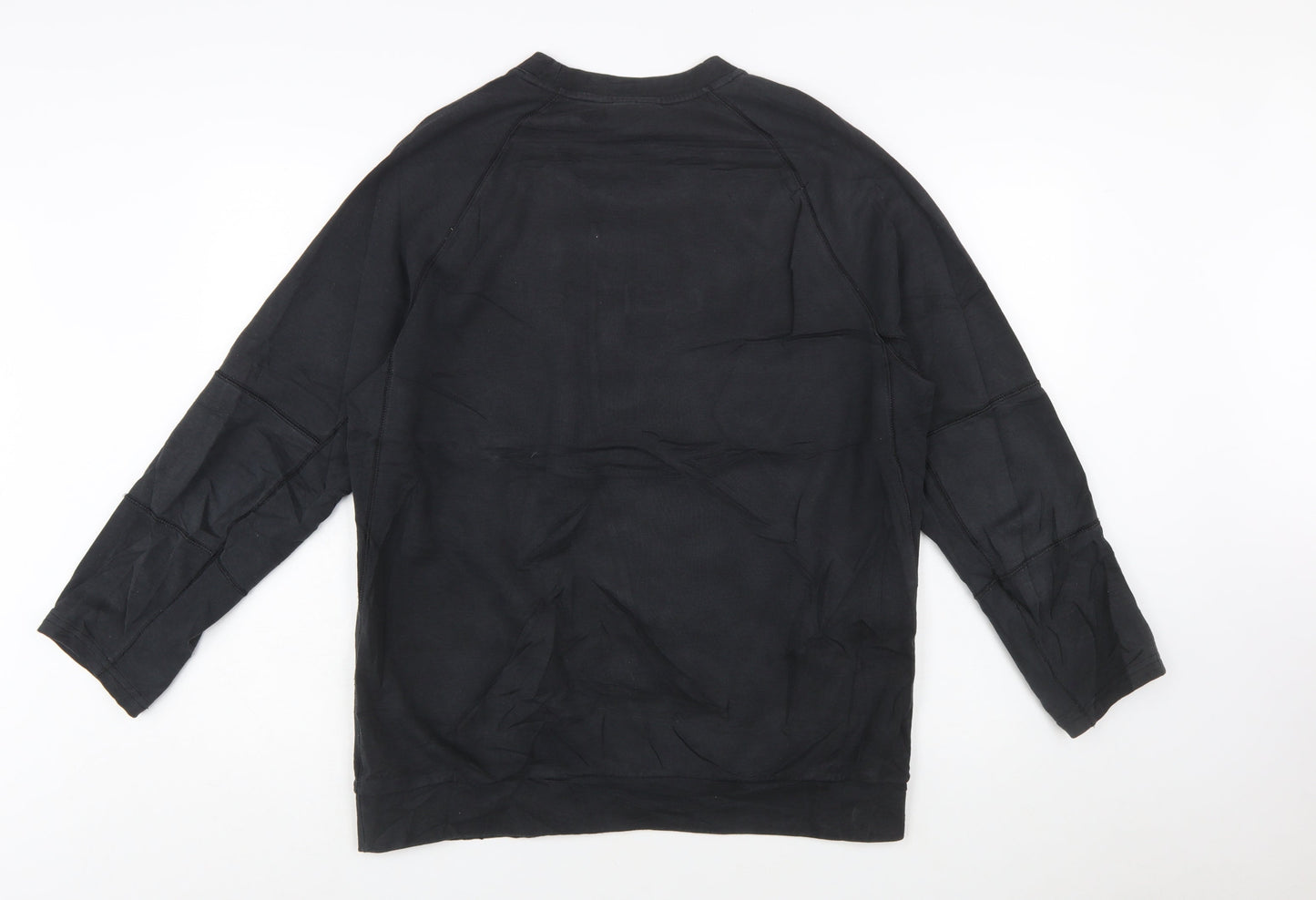 Nike Women Black Large Pullover Sweatshirt with Logo Print