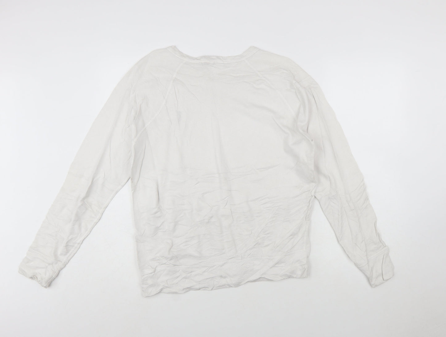 Ralph Lauren Men’s White Cotton Crew Neck Pullover Sweatshirt S