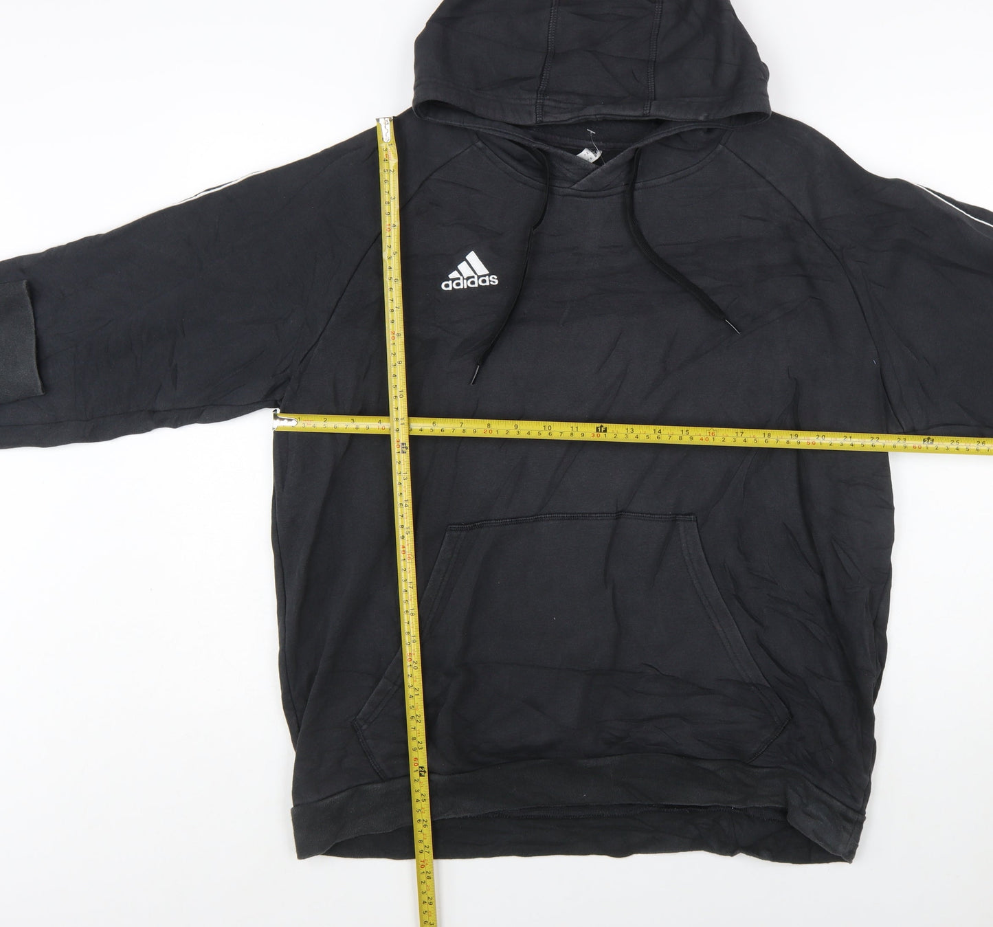 Adidas Men’s Black XL Pullover Hoodie Sports Logo Sweatshirt