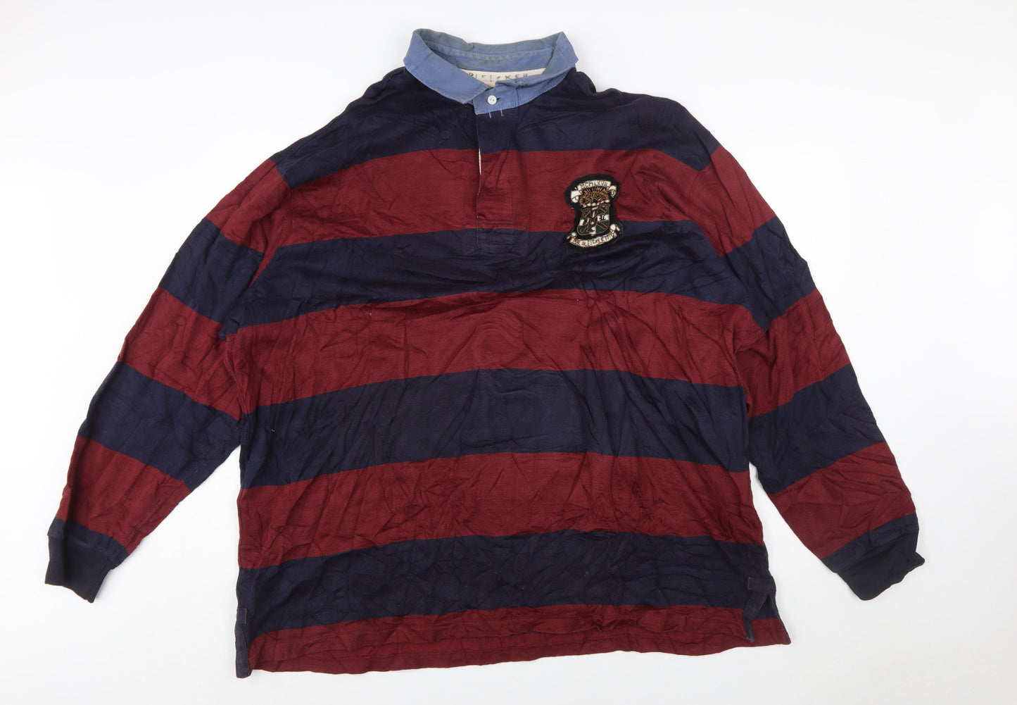 Polo Ralph Lauren Men's 3XL Big Striped Rugby Polo Long Sleeve Shirt
