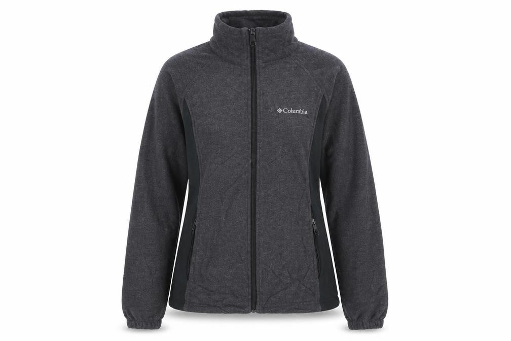 Columbia Womens Grey Fleece Full Zip Jacket Size S
