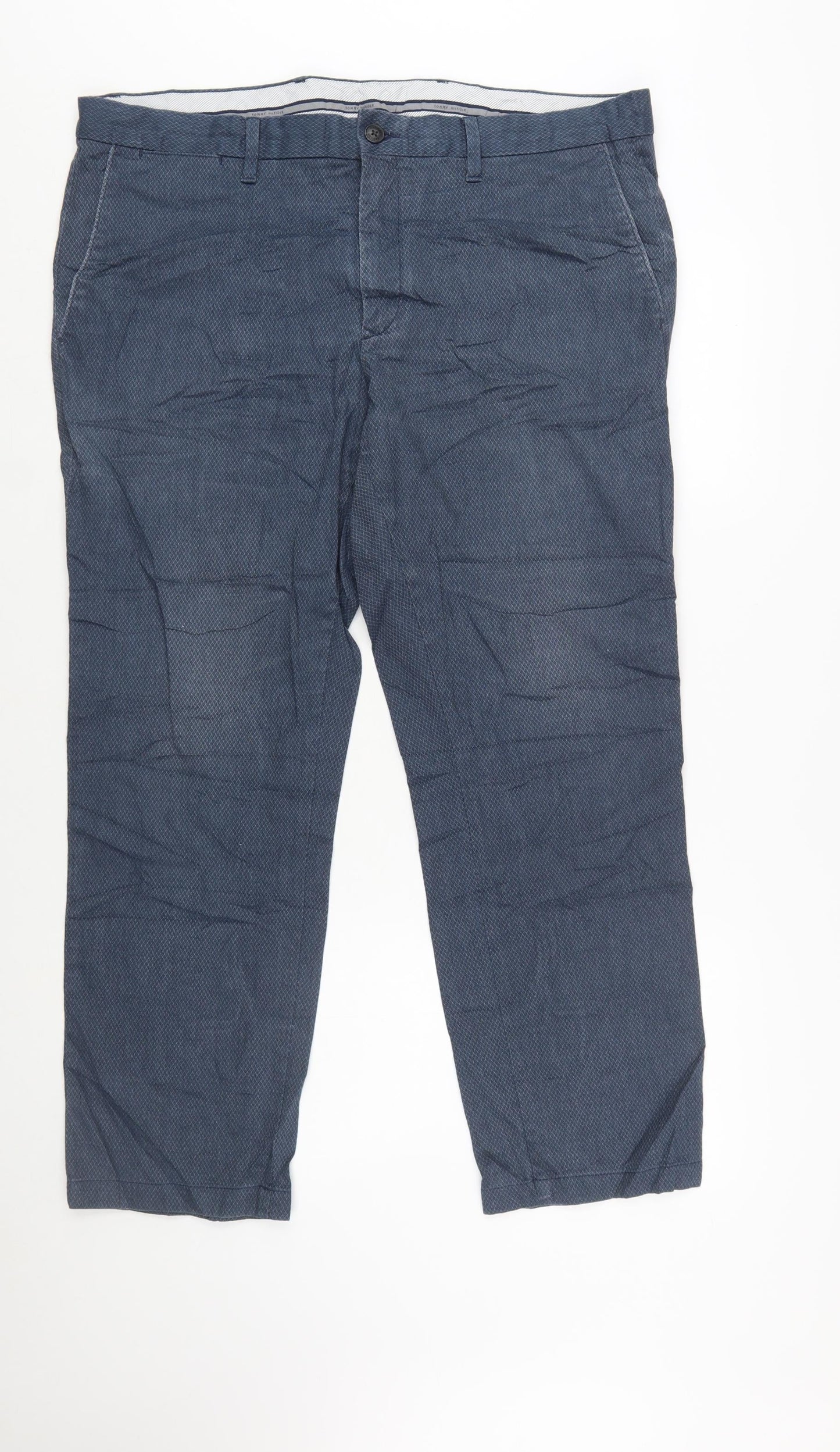 Tommy Hilfiger Men's Blue Chino Trousers 38x34 Regular Fit