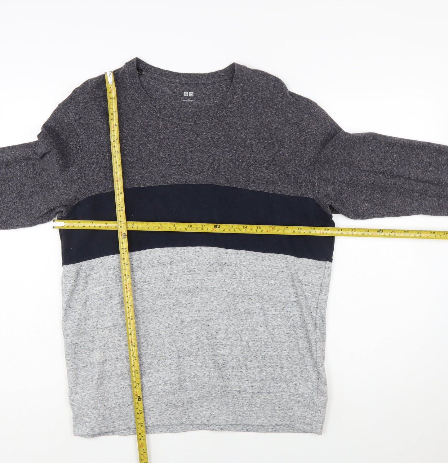Uniqlo Men's Multicoloured L Pullover Sweatshirt Long Sleeve