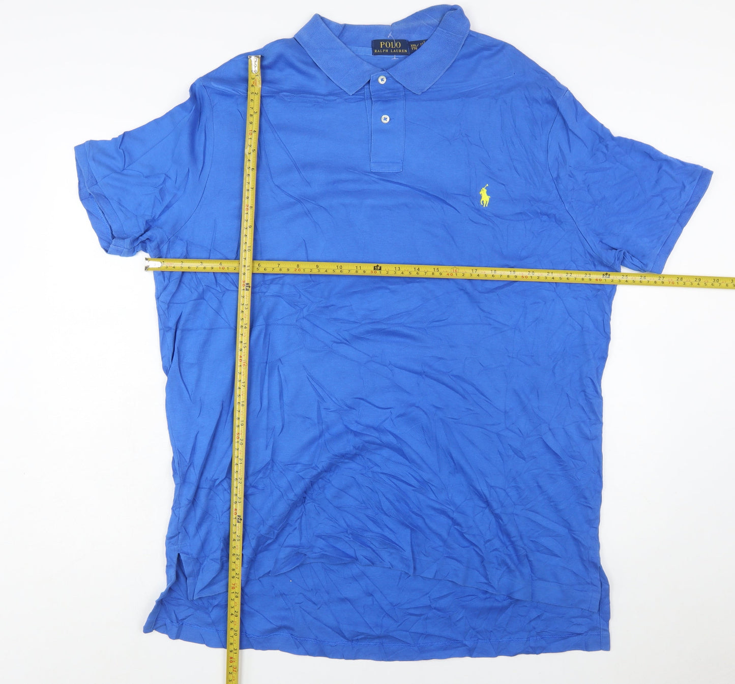 Ralph Lauren Men's Blue 2XL Classic Cotton Polo Shirt