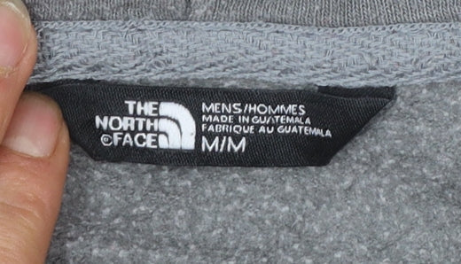 The North Face Men's Grey Pullover Hoodie M Graphic Logo Outdoor