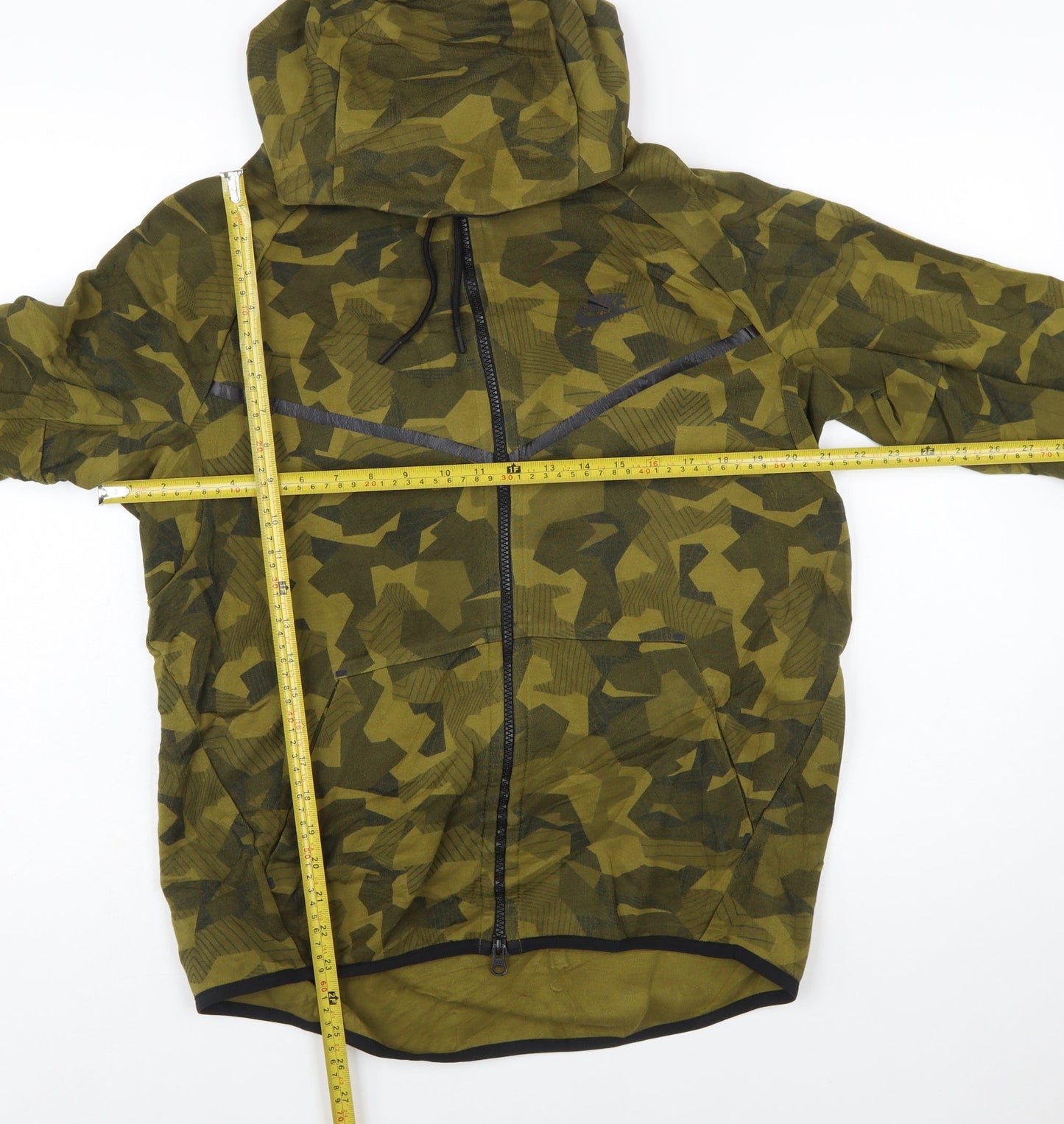 Nike Men's Green Camouflage Full Zip Hoodie Size M