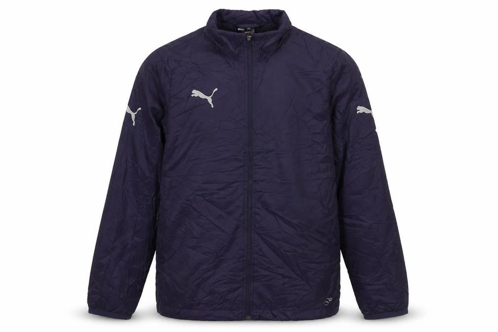 Puma Boys Blue Nylon Windbreaker Jacket Size 14 Years Lightweight Zip
