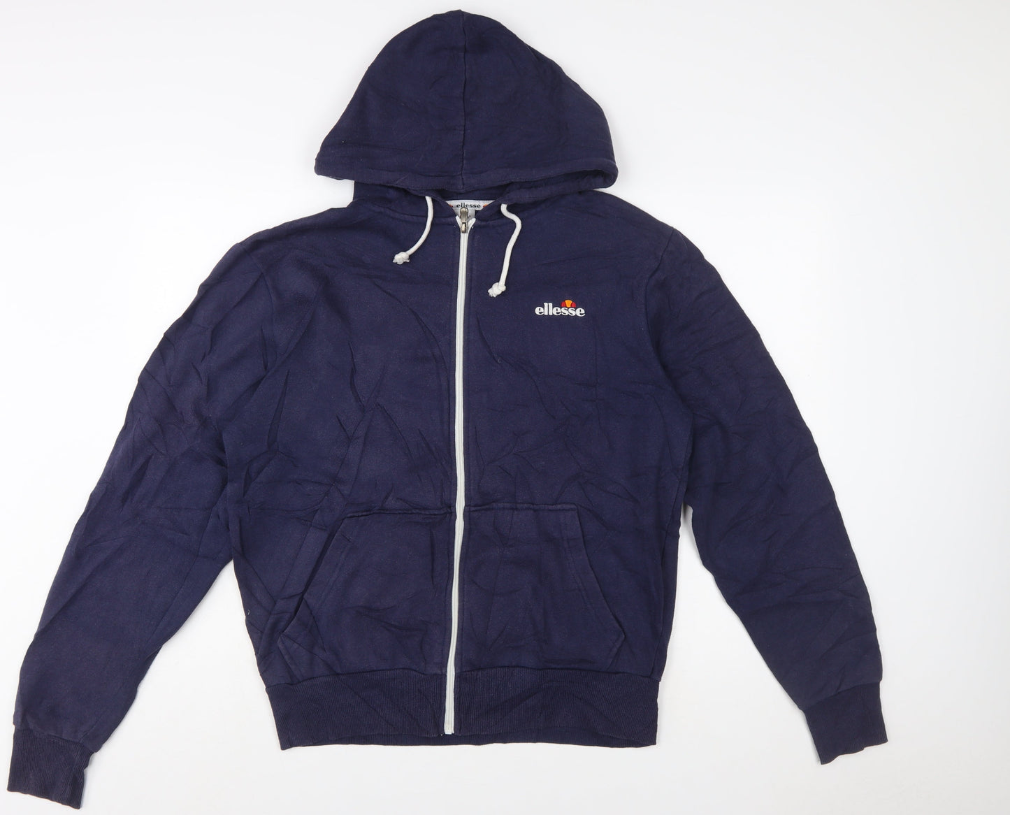 Ellesse Men's Blue Full Zip Hoodie Size M Logo Sportswear
