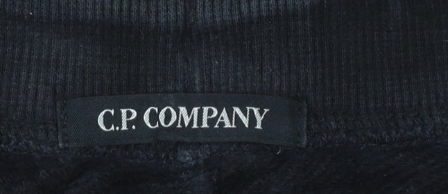 C.P. Company Men's Black Cargo Jogger Trousers Size M