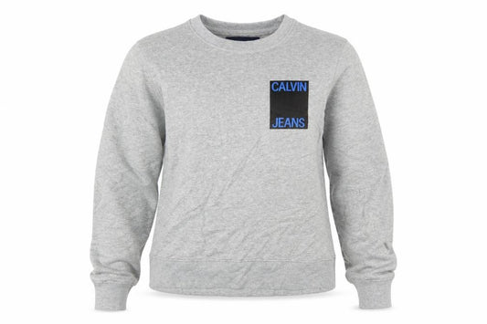 Calvin Klein Jeans Women's Grey Logo Sweatshirt Size S