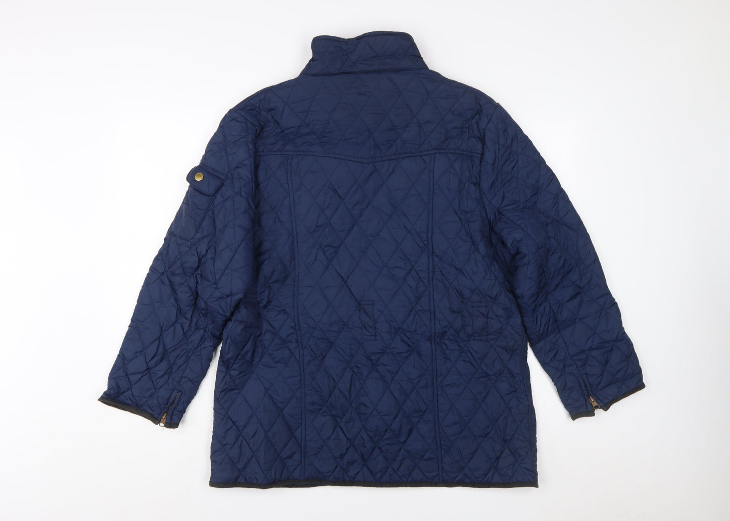Barbour Womens Blue Quilted Mid-Length Jacket Size 18