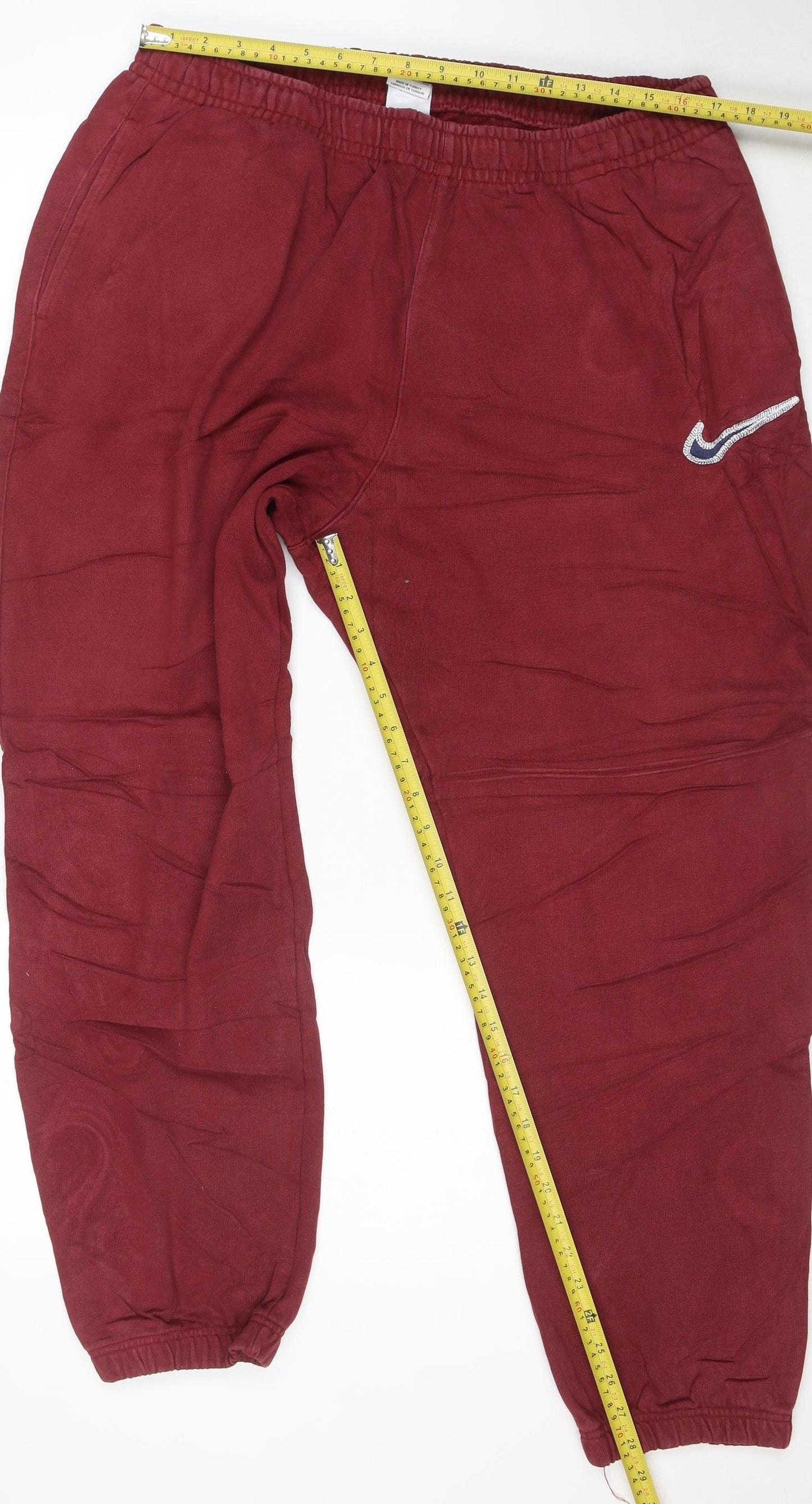 Nike Men's Red 2XL Jogger Sweatpants Cotton Blend Activewear