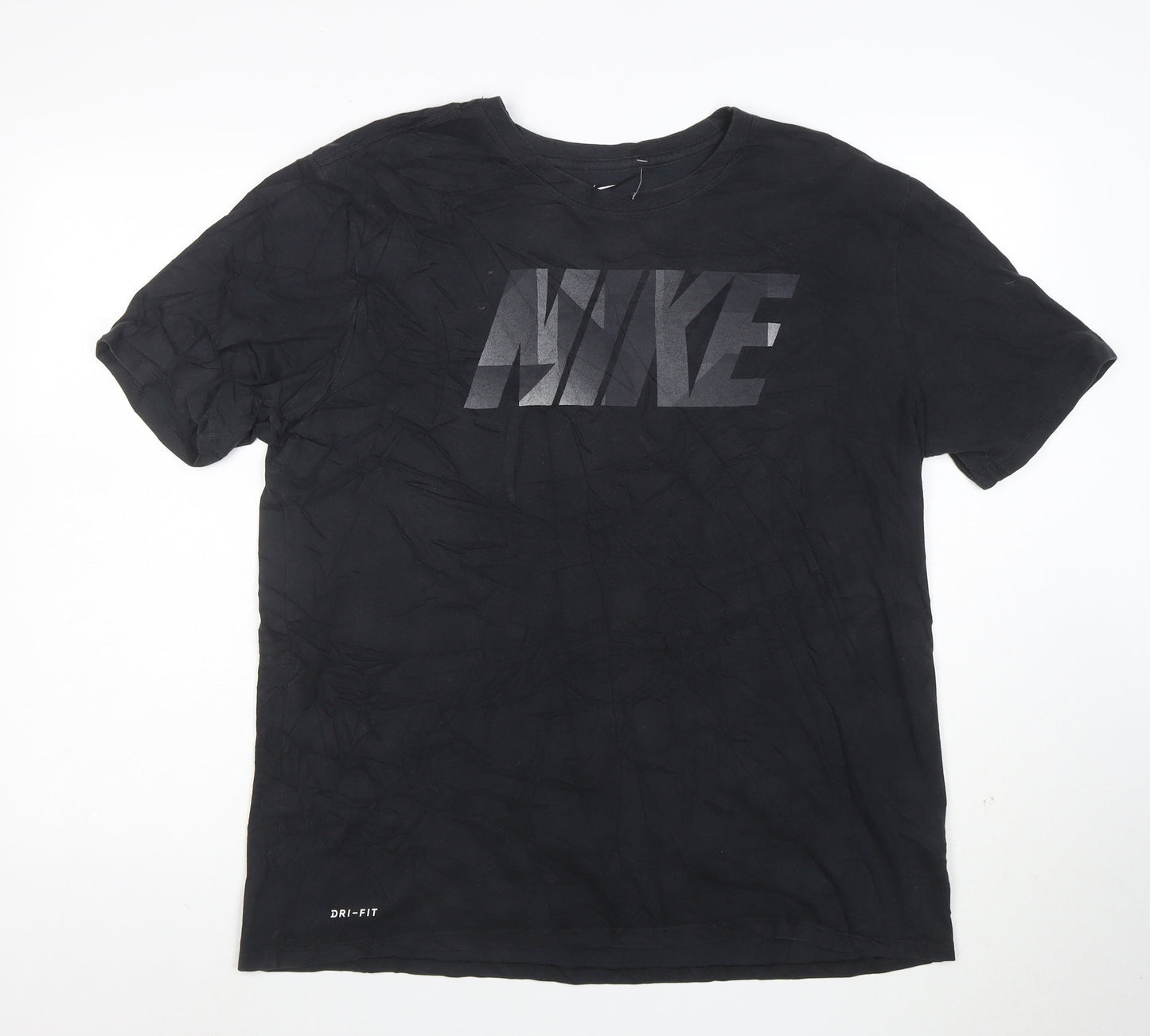 Nike Men's Black Dri-FIT Athletic Short Sleeve T-Shirt XL