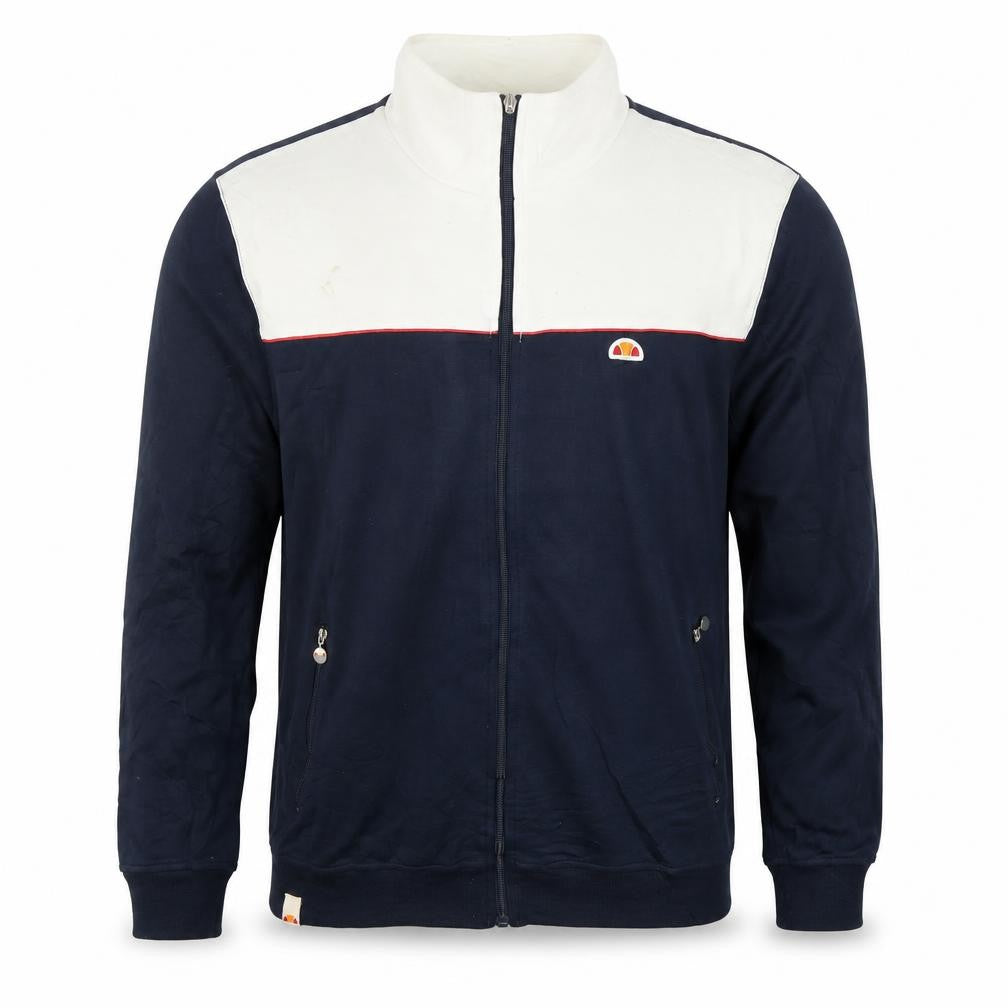 Ellesse Men’s Blue & White Full Zip Sweatshirt L Sports Jacket