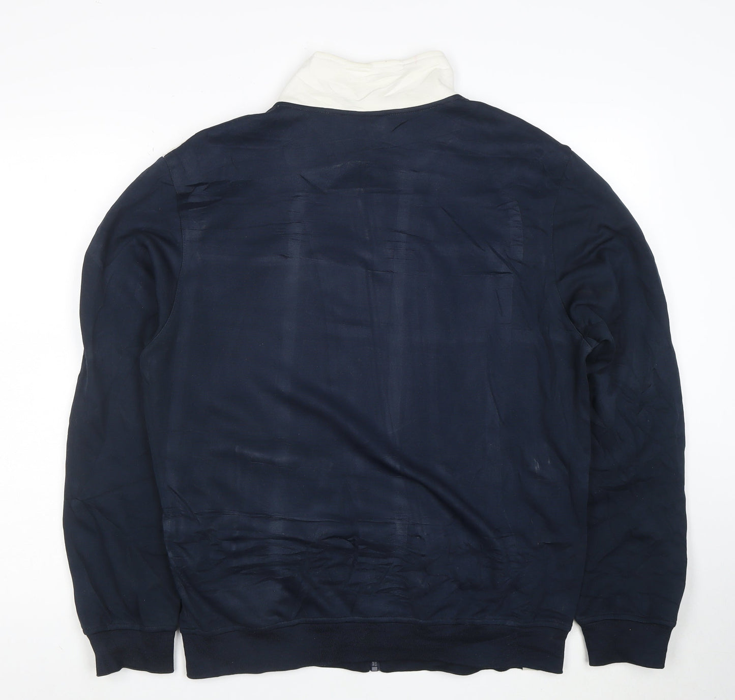 Ellesse Men’s Blue & White Full Zip Sweatshirt L Sports Jacket