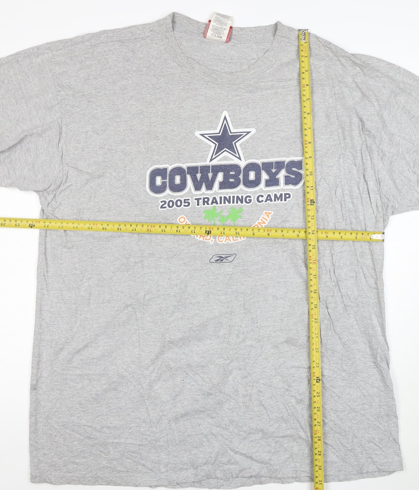 Reebok Men's Grey XL Dallas Cowboys 2005 Training Camp T-Shirt